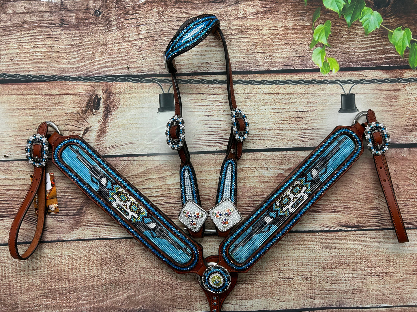 Guns and SugarSkulls Beaded set